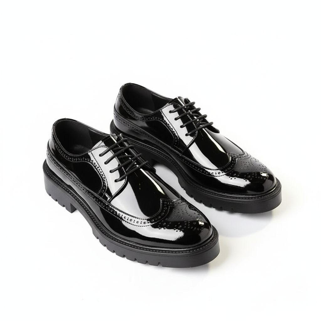 Scarpa Uomo con Rialzo Comfort Prolungato Classica