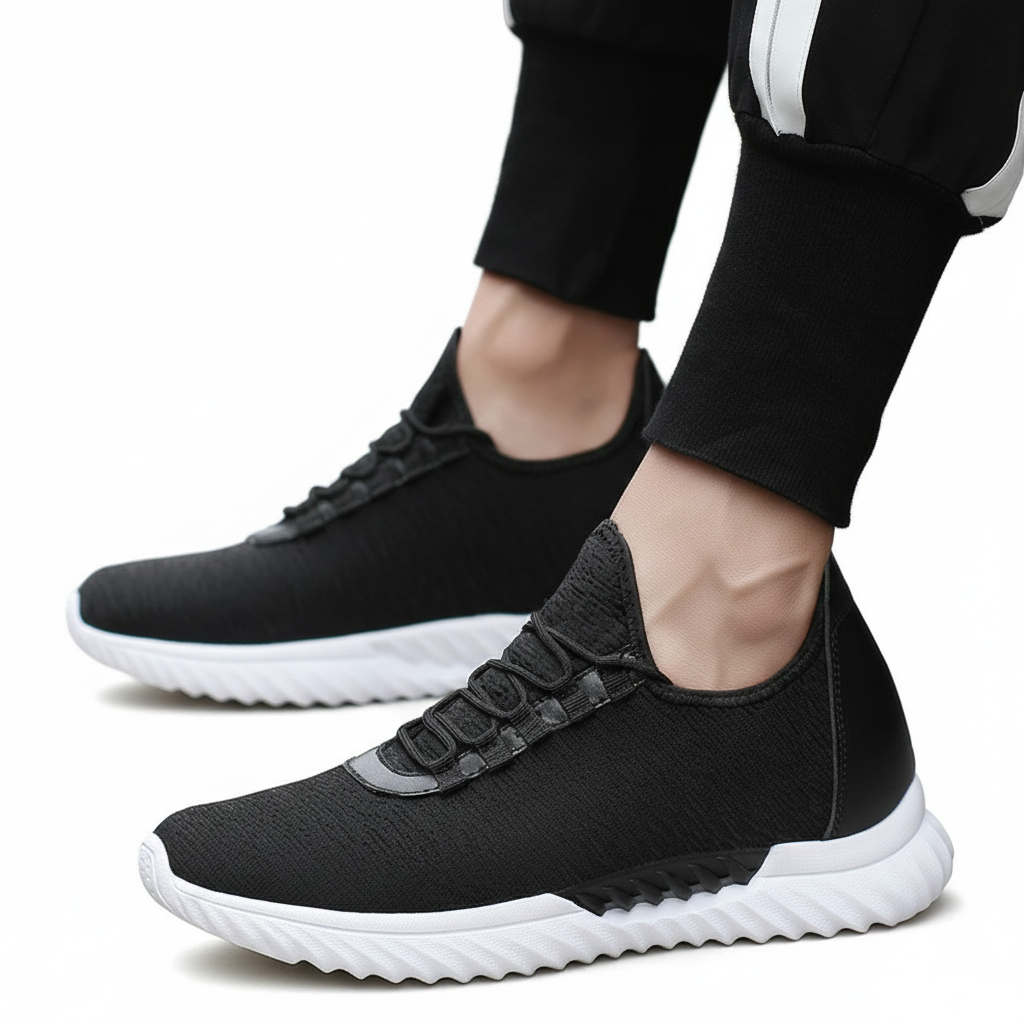 Sneakers Uomo con Rialzo Interno Traspiranti Comfort