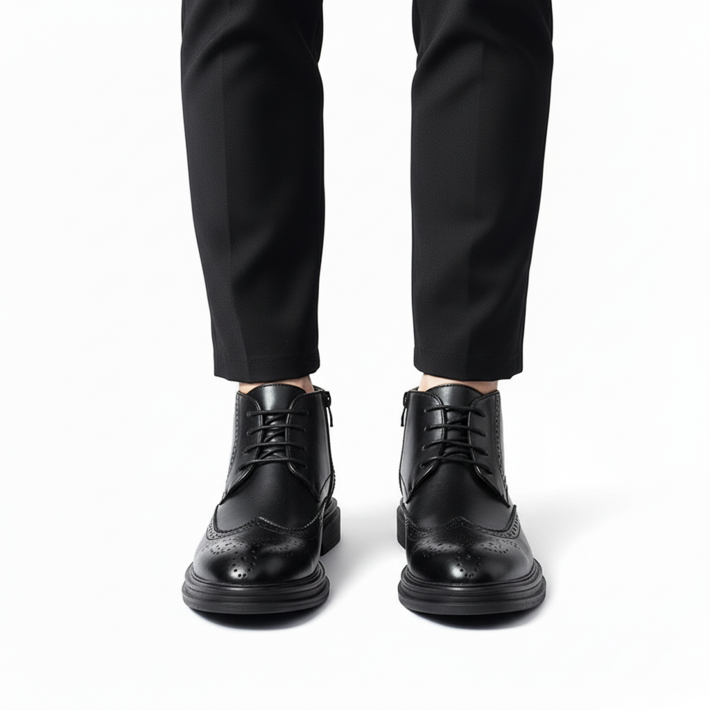 Scarpa Uomo con Rialzo Ergonomica e Confortevole