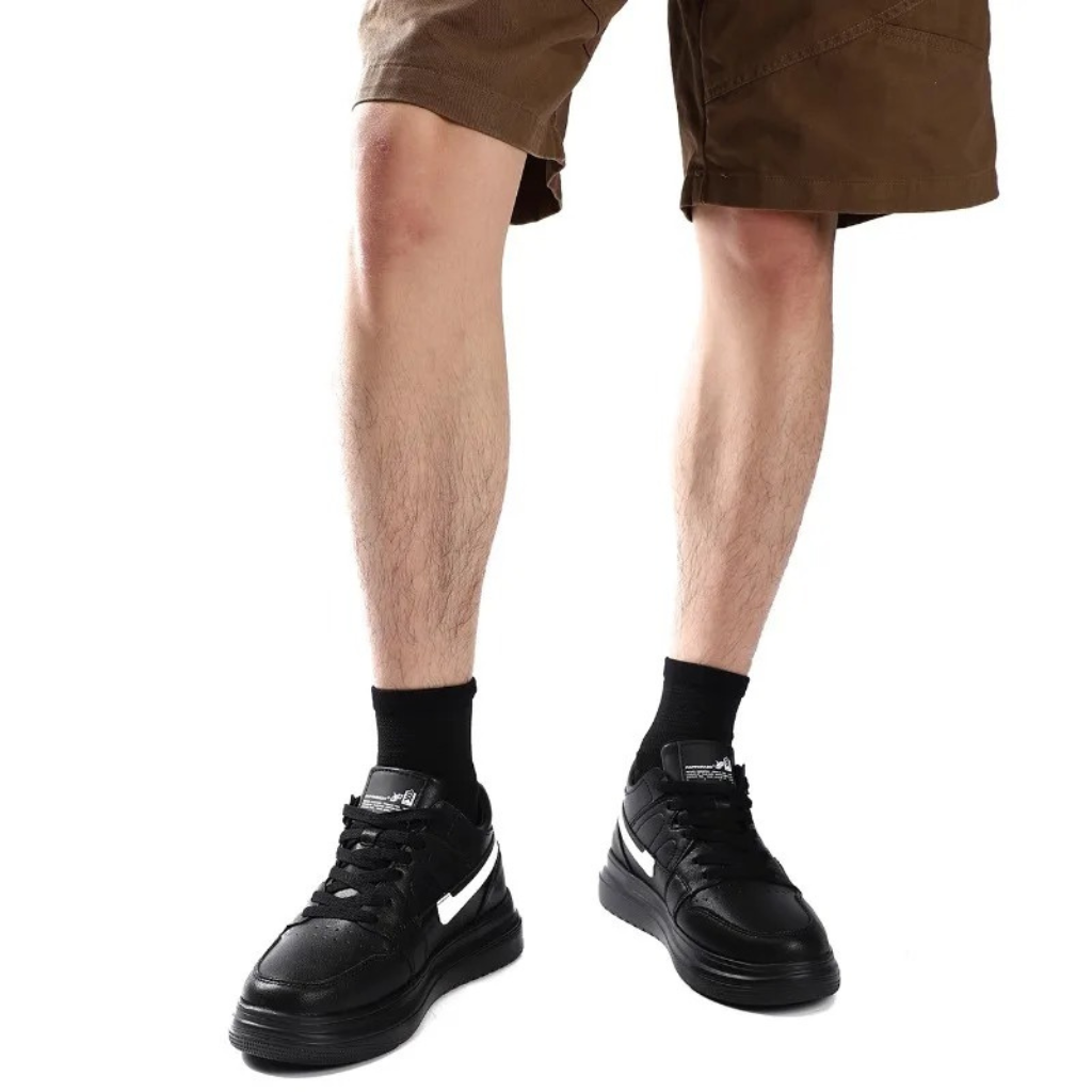 Sneakers Uomo con Rialzo Interno e Dettagli Comfort