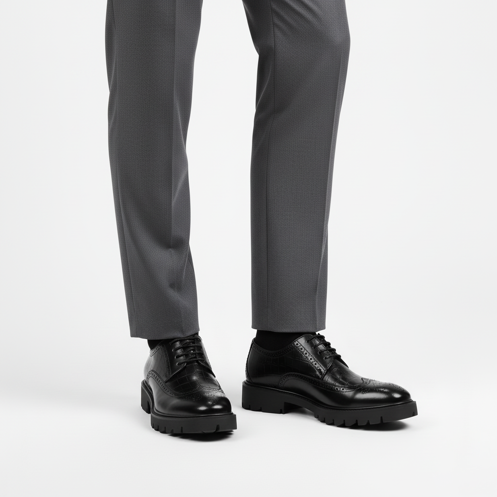 Scarpa con Rialzo Invisibile Vestibilità Ergonomica Uomo