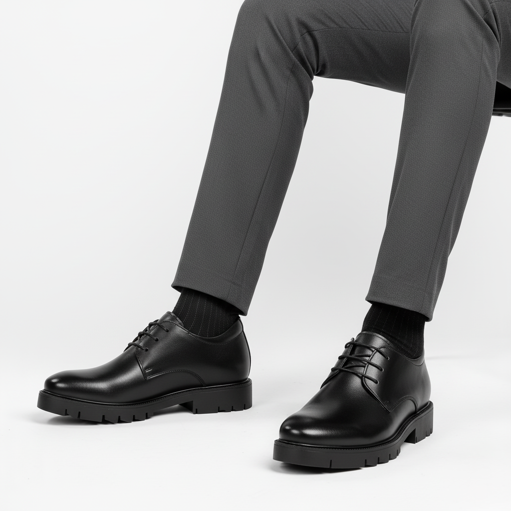 Scarpa Uomo Elegante Rialzo Interno Comfort