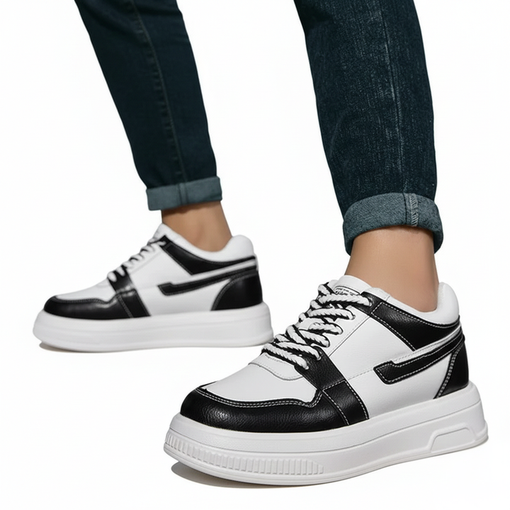 Sneakers Uomo con Rialzo Interno e Dettagli Comfort