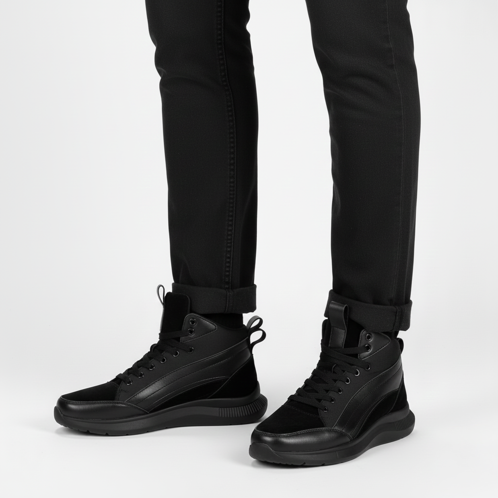 Sneaker Uomo con Rialzo Design Italiano Elegante