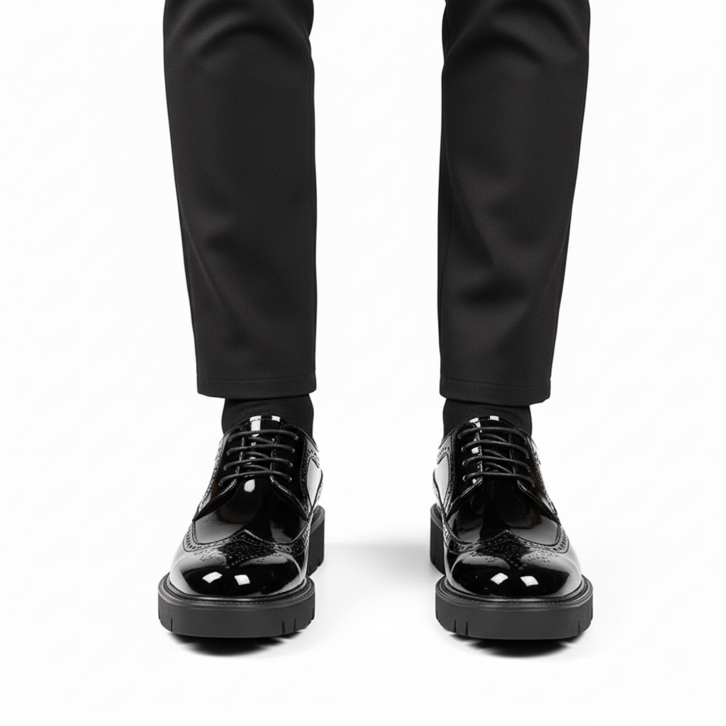 Scarpa Uomo con Rialzo Comfort Prolungato Classica