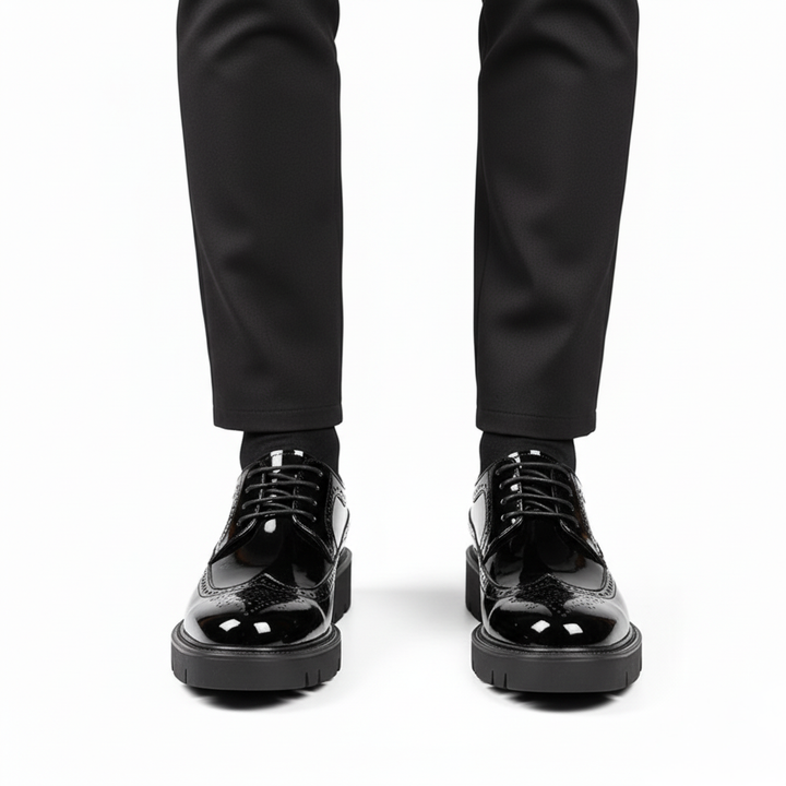 Scarpa Uomo con Rialzo Comfort Prolungato Classica