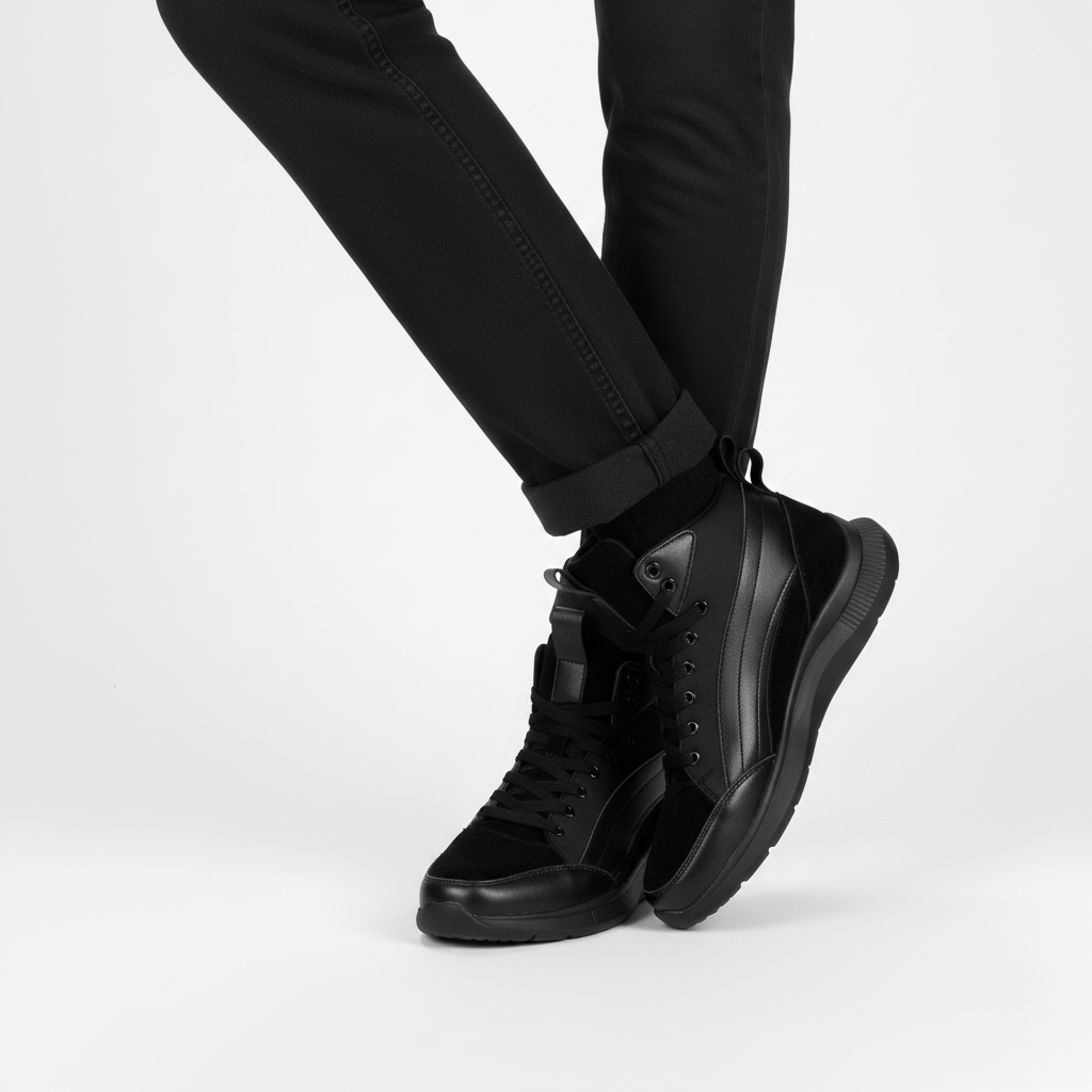 Sneaker Uomo con Rialzo Design Italiano Elegante