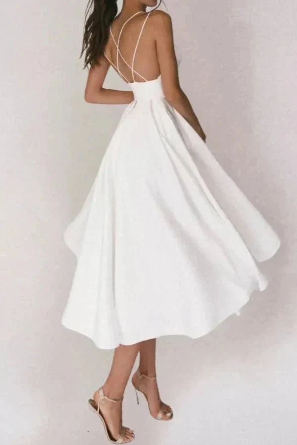 Abito Midi Donna Raffinato Elegante Taglio Dritto