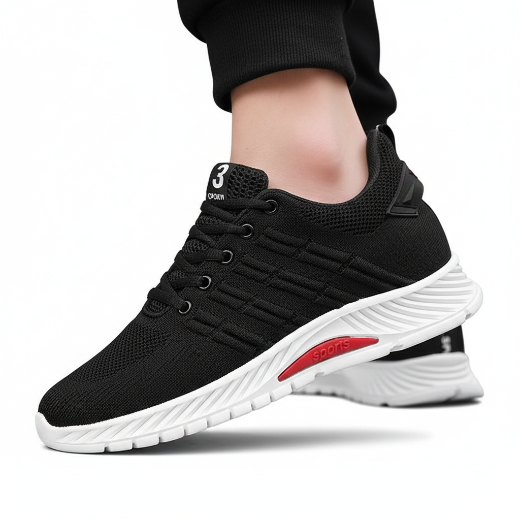 Sneakers Uomo Ammortizzate con Rialzo Comfort Ergonomico
