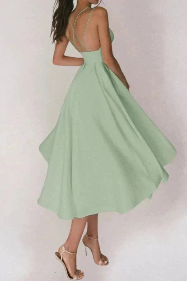 Abito Midi Donna Raffinato Elegante Taglio Dritto