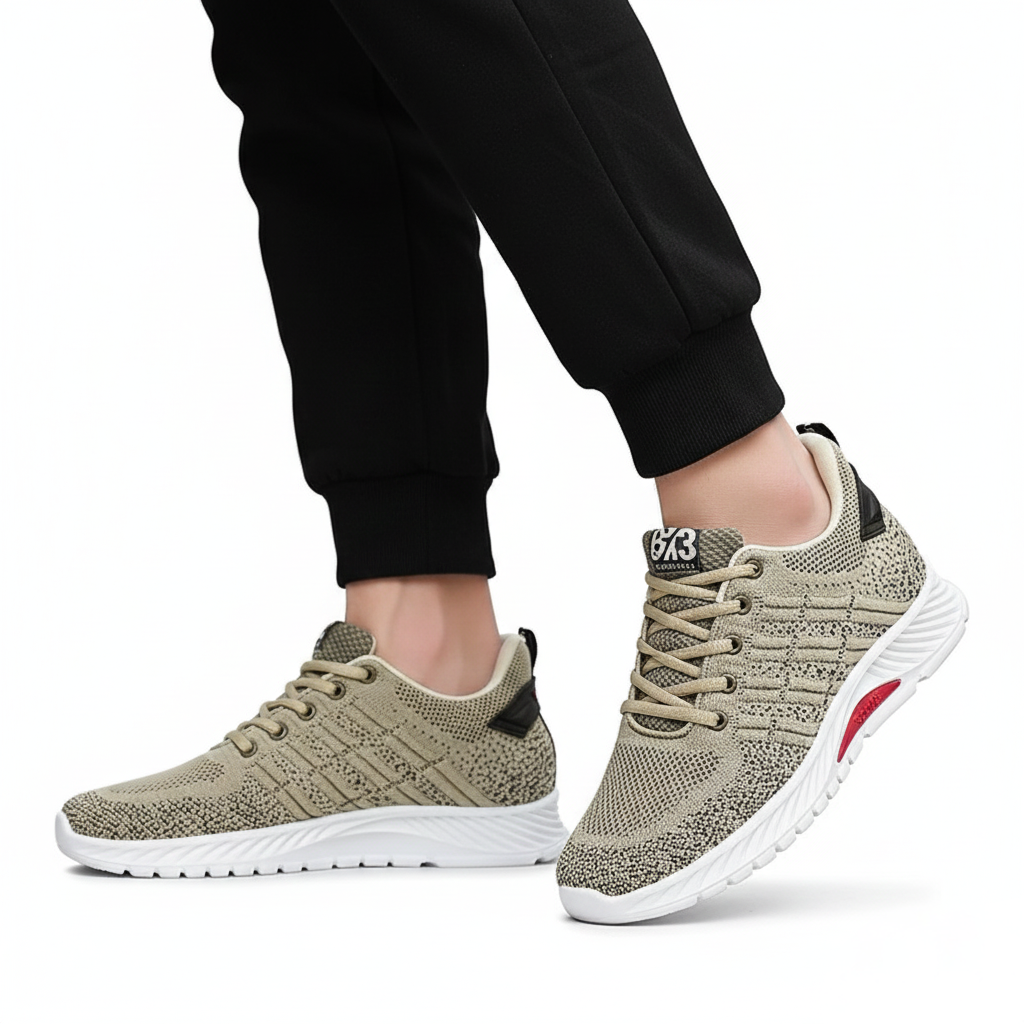 Sneakers Uomo Ammortizzate con Rialzo Comfort Ergonomico