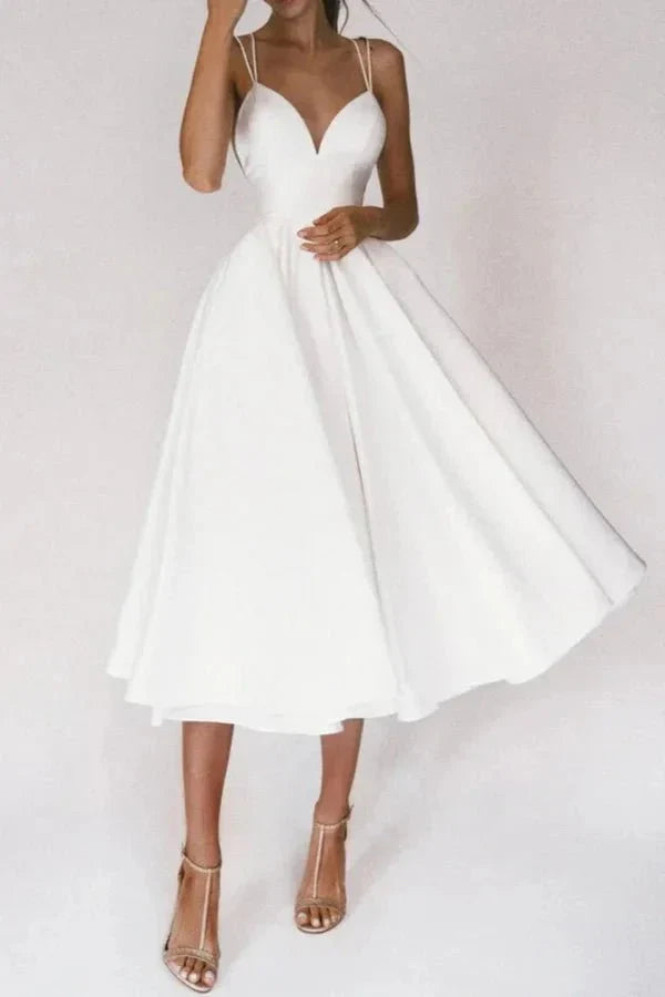 Abito Midi Donna Raffinato Elegante Taglio Dritto