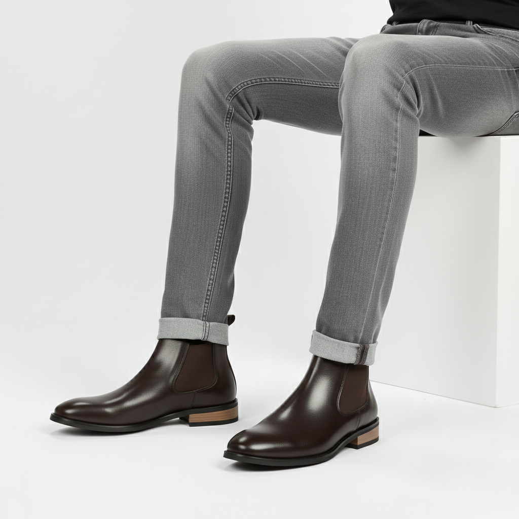 Scarpa Uomo con Rialzo Interno Elegante e Discreta