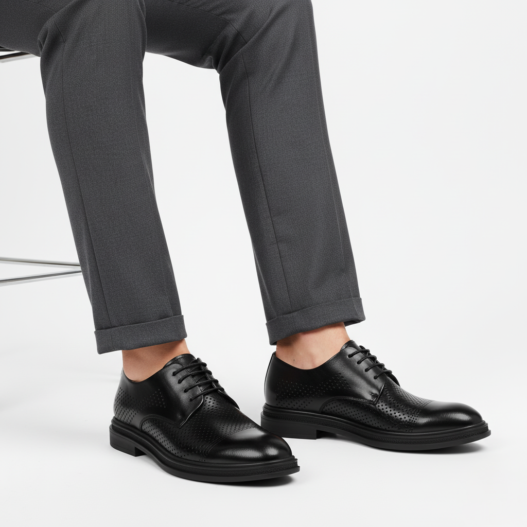 Scarpa Uomo con Rialzo Integrato Stile Elegante
