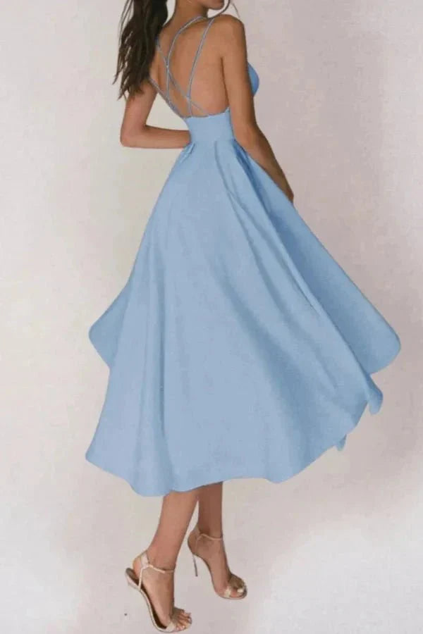 Abito Midi Donna Raffinato Elegante Taglio Dritto