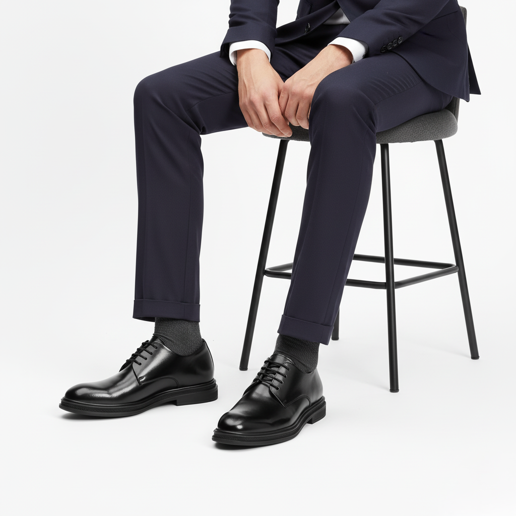 Scarpa Uomo con Rialzo Integrato Stile Elegante