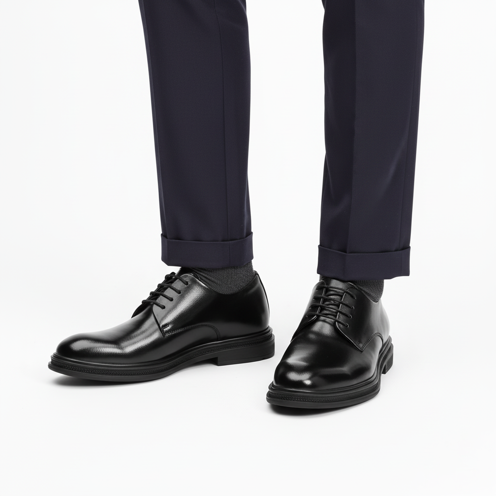 Scarpa Uomo con Rialzo Integrato Stile Elegante