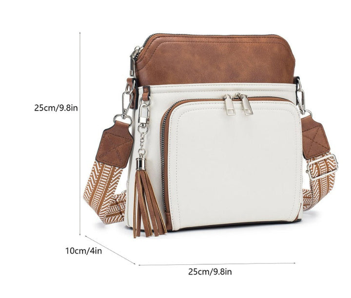 Borsa Tracolla Donna Antifurto con Nappe Stile Chic