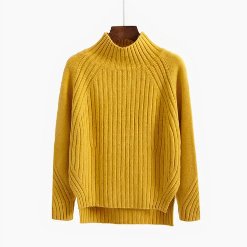 Maglione Donna Dolcevita Lana Morbido Caldo