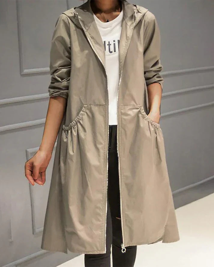 Giacca Lunga Donna Elegante Vestibilità Classica - Vesarelli
