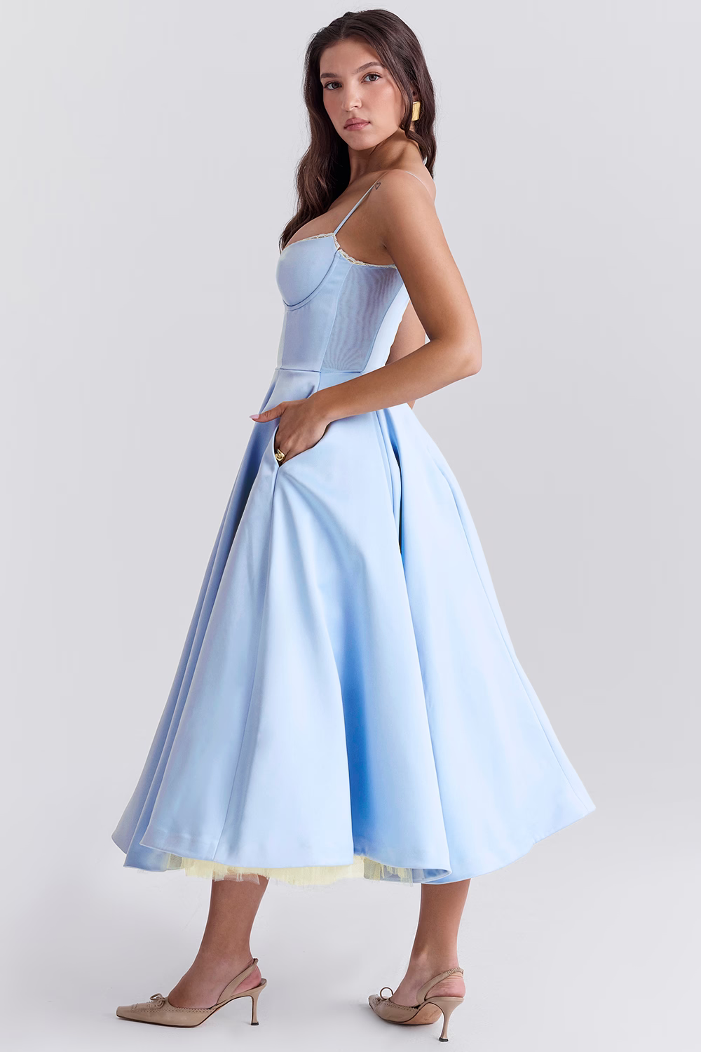 Valeria | Abito Midi Donna con Corsetto Strutturato e Vestibilità Valorizzante 7