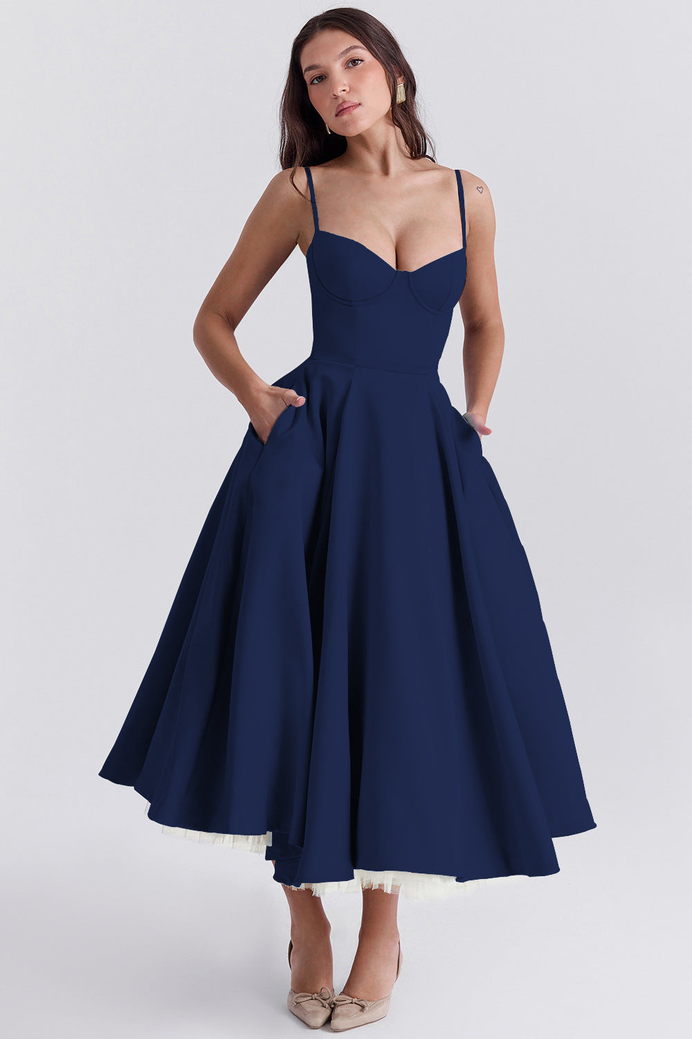 Velora | Elegante Abito Midi Cerimonia Donna 6