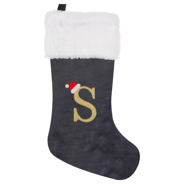 VelvetMonogram | Calza di Natale in velluto personalizzata per decorazioni natalizie 14