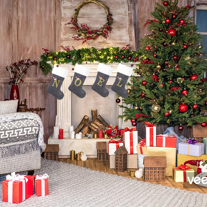 VelvetMonogram | Calza di Natale in velluto personalizzata per decorazioni natalizie 4