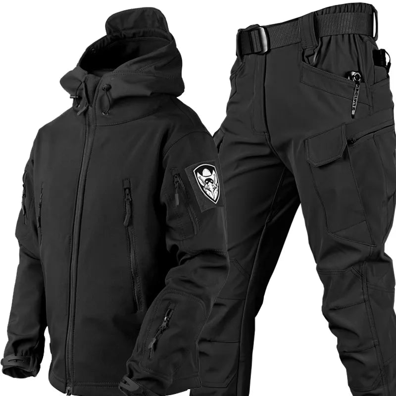 Giacca e pantaloni trekking Uomo antivento impermeabili leggeri - Vesarelli