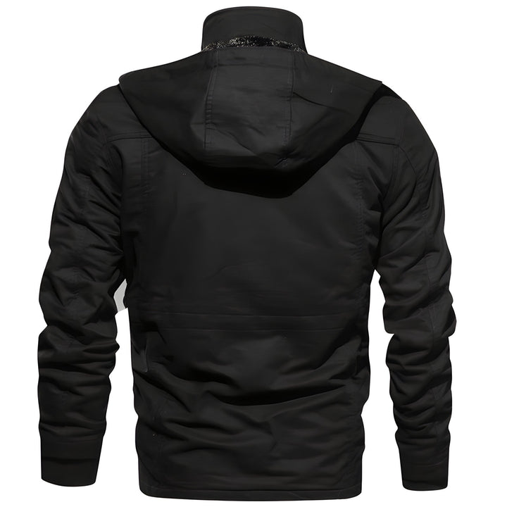 Vento | Giacca Militare Uomo con Cappuccio e Tasche Multiple 6