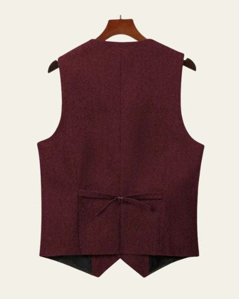 Vestano | Gilet Uomo in Tweed Spina di Pesce Revers a Lancia 7