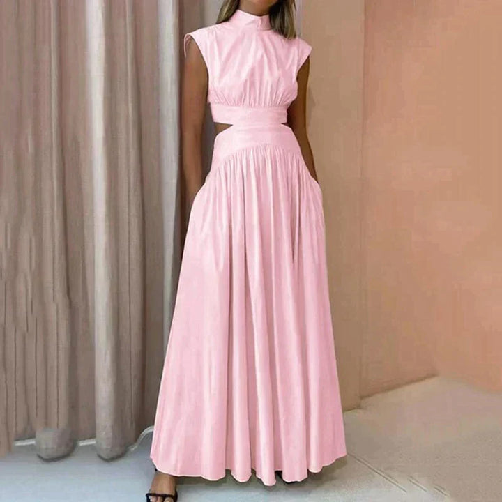 Abito Maxi Donna Collo Dolcevita Elegante - Vesarelli