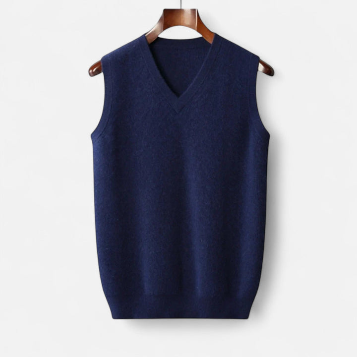 Vesto | Gilet Uomo Scollo a V Maglia Slim Fit Senza Maniche 6