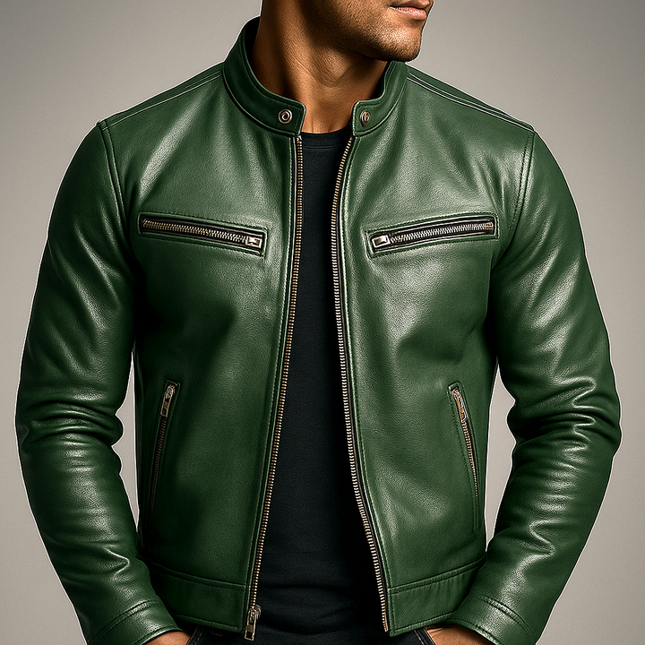 Vintaggio | Giacca Pelle Uomo Vintage Elegante 7