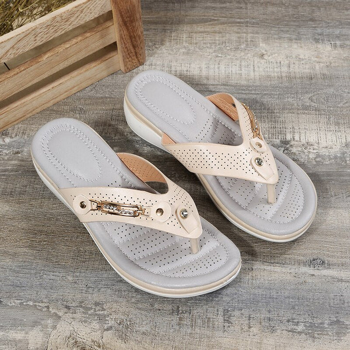 Infradito Donna Comode Tacco Basso Leggere Casual