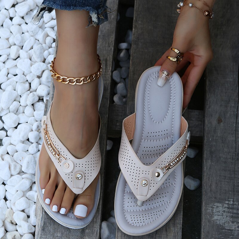 Infradito Donna Comode Tacco Basso Leggere Casual
