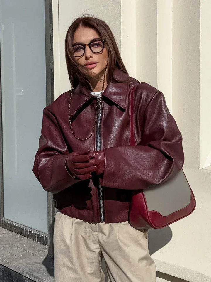 Giacca Uomo in Ecopelle Stile Classico Elegante