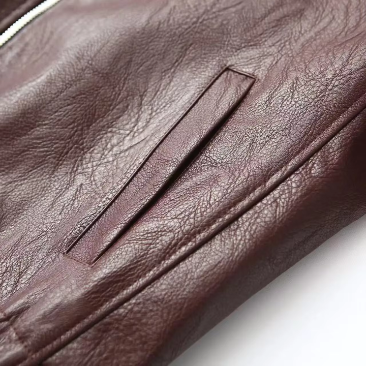 Giacca Uomo in Ecopelle Stile Classico Elegante