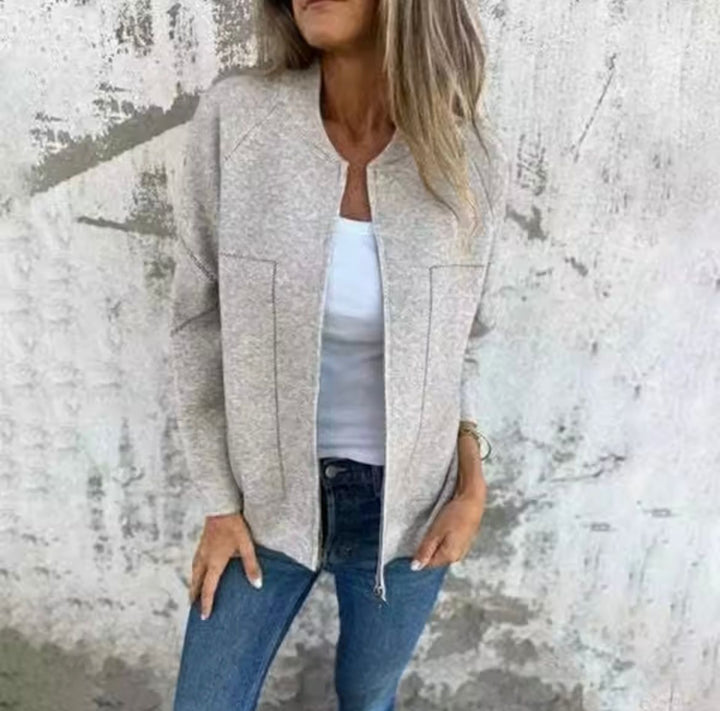 Giacca Donna con Cerniera Capospalla Leggero e Comodo