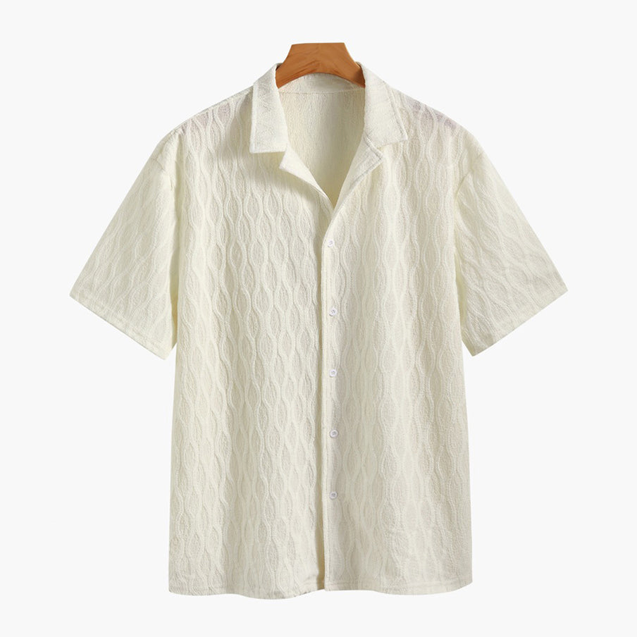 Completo Uomo Camicia e Shorts Cotone Estivo Casual