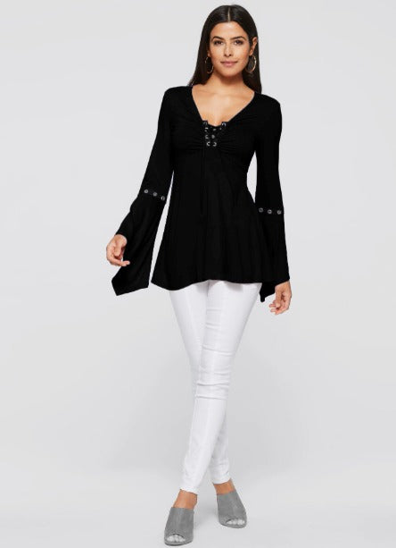 Camicetta Donna Scollo a V Estiva Elegante - Vesarelli