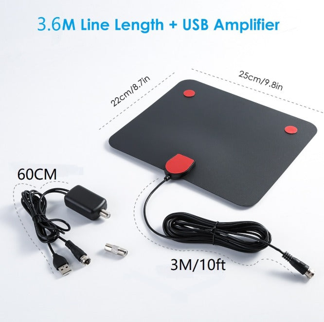Antenna Hdtv Digitale da Interni Amplificata con Amplificatore Segnale - Vesarelli