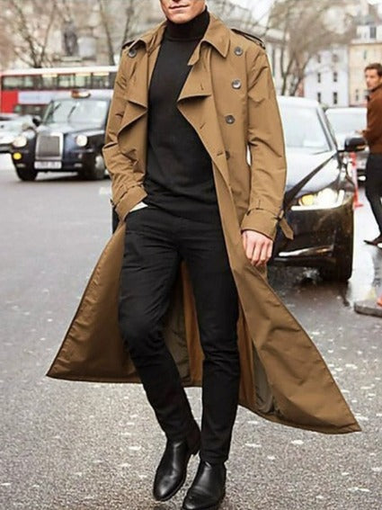 Trench Uomo Classico Elegante Taglio Regular Autunno - Vesarelli