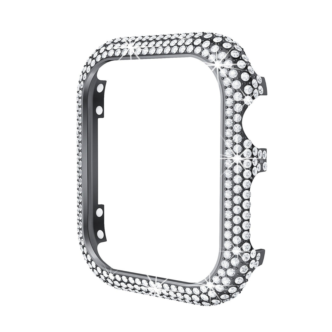 Cover in cristalli per Apple Watch, elegante e scintillante, compatibile con modelli da 44mm. Accessorio di lusso per smartwatch, design glamour.