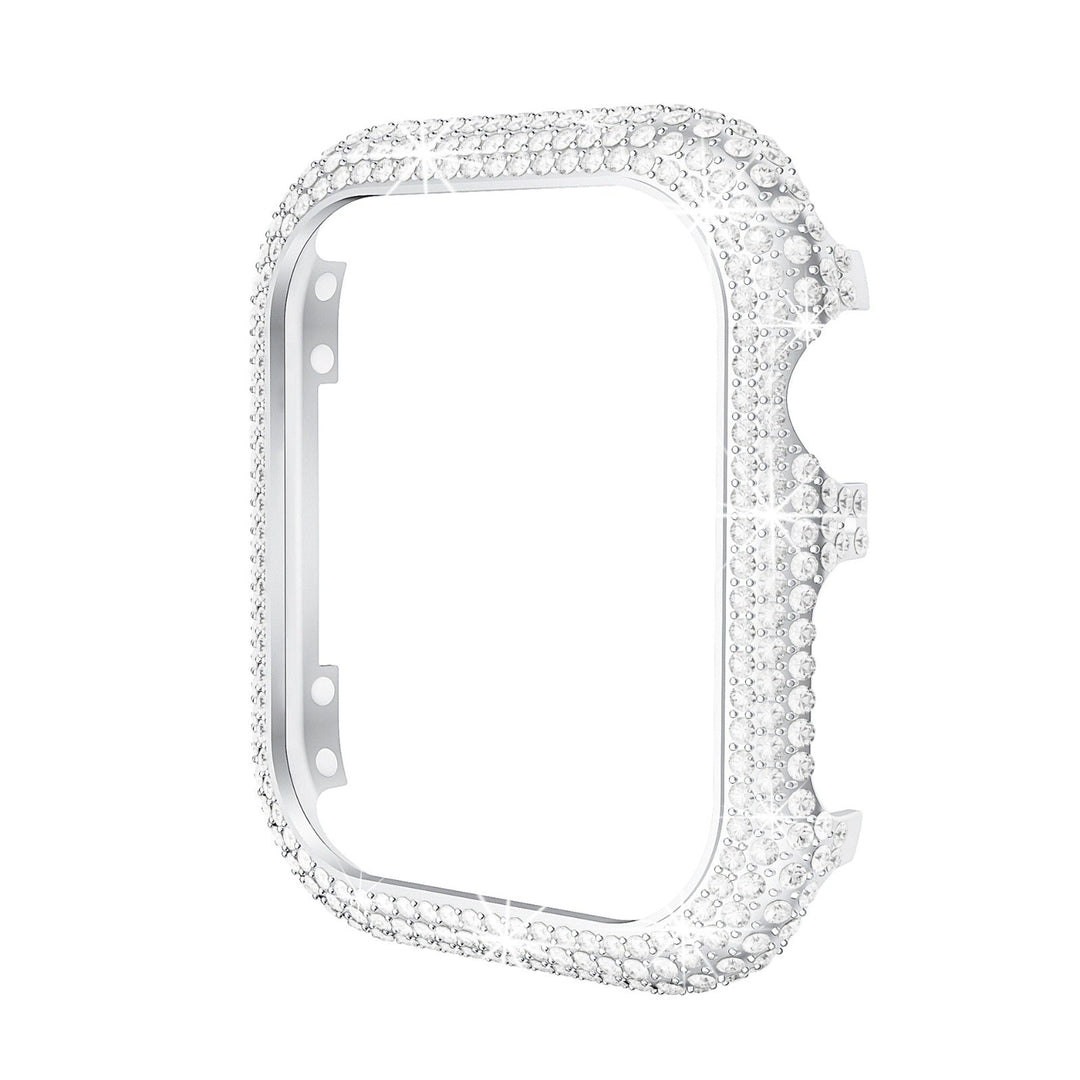 Cover in cristalli per Apple Watch, scintillante e lussuosa, compatibile con modelli recenti. Protezione elegante e glamour per smartwatch.