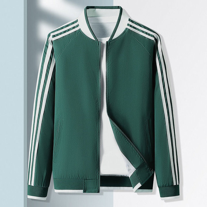 Gilet Uomo Sportivo Leggero Traspirante Colletto Baseball Maniche - Vesarelli