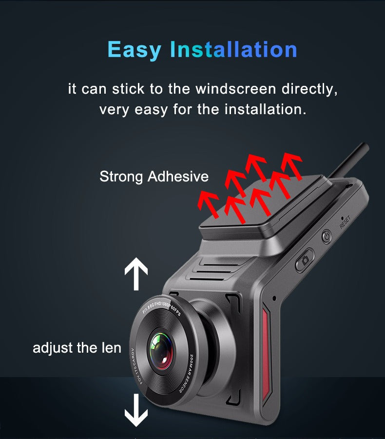 Dashcam Auto 4K Anteriore e Posteriore Visione Notturna Modalità