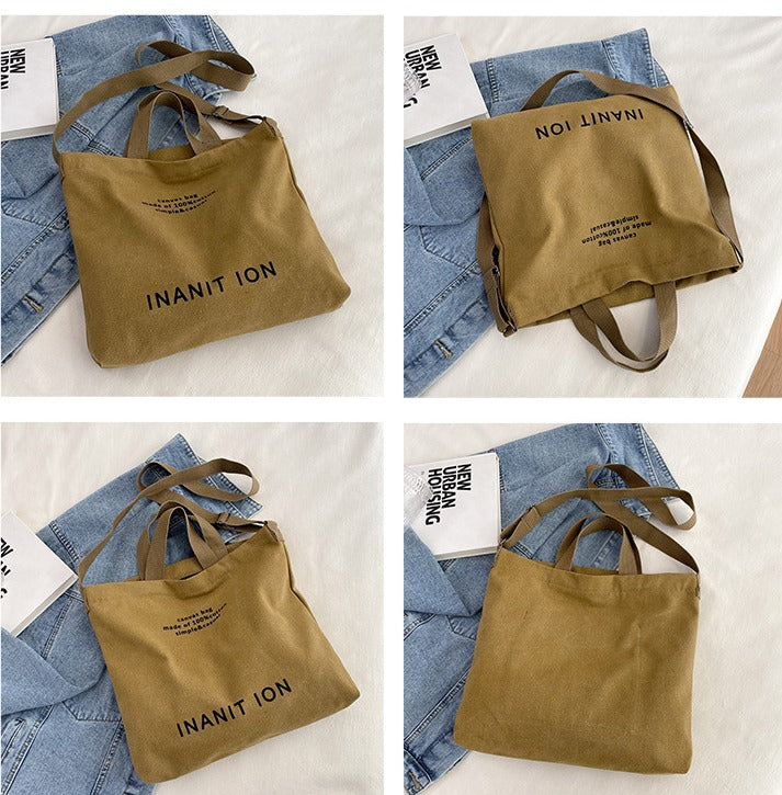 Borsa a Tracolla Donna in Tela Stile Retrò