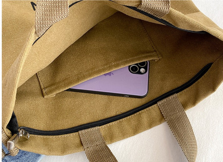 Borsa a Tracolla Donna in Tela Stile Retrò