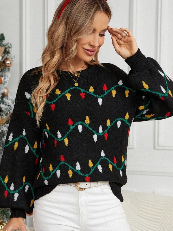 Maglione Donna Casual Caldo Manica Lunga